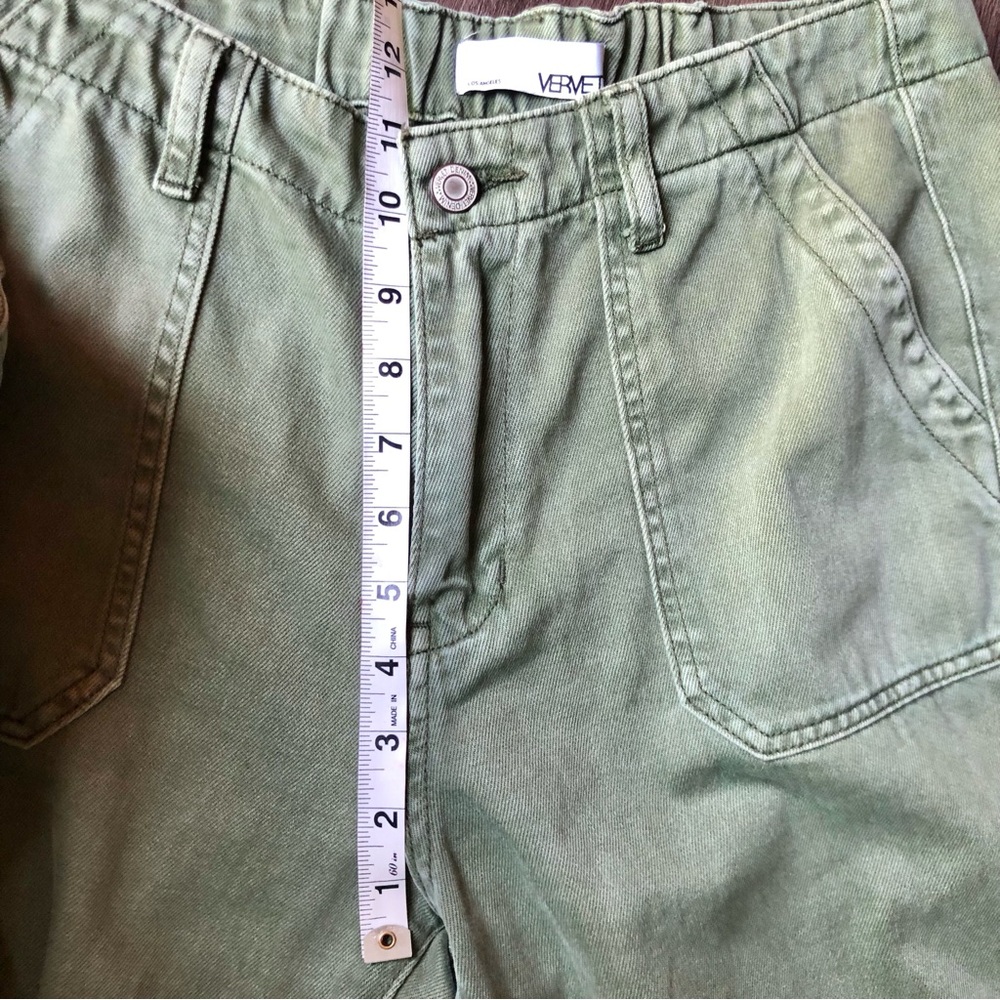 VERVET Jogger Jeans Women’s 29 Olive Green High-Rise Non-Stretch - Picture 9 of 11
